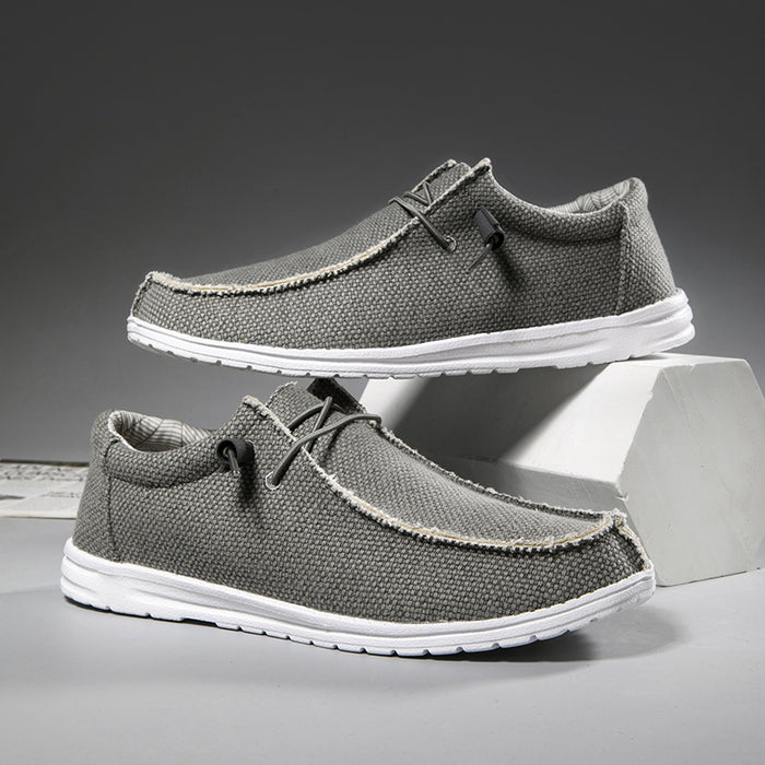 Cross-border Large-size Men's Casual Canvas Shoes