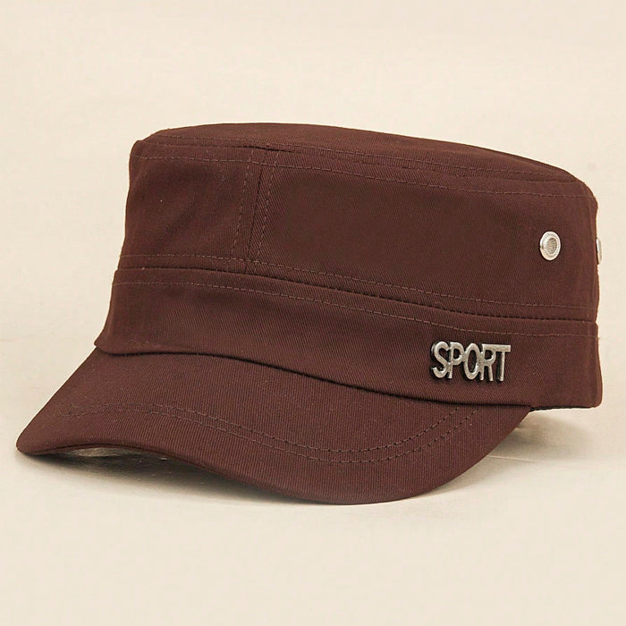 Men's And Women's All-color Iron-buttoned Baseball Cap With Flat Top. Fashionable And Casual. Suitable For Outdoor Outings, Mountain Climbing And Daily Commuting.