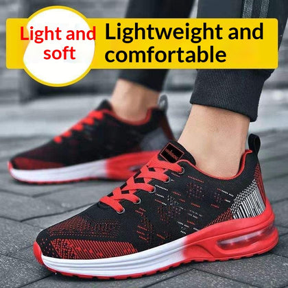 Mens Lace-up Shock-absorbing Non-slip And Wear-resistant Sneakers