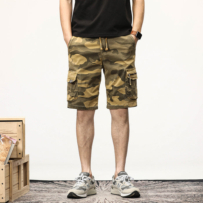 Loose-fitting Plus-size Casual Athletic Shorts