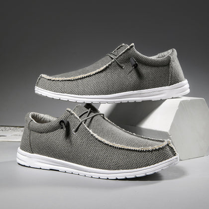 Cross-border Large-size Men's Casual Canvas Shoes