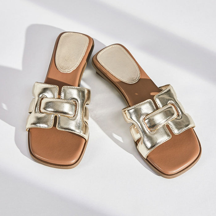 Chunky-heel Versatile Casual Womens Beach Shoes