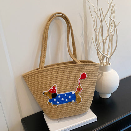 Womens Stylish Tote Basket Bag Bucket Bag And Tote
