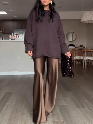 High-grade Sense Of Drooping Bell-bottoms