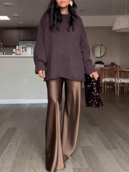 High-grade Sense Of Drooping Bell-bottoms