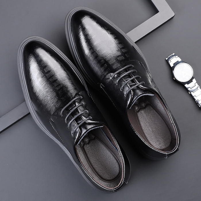 New Mens Pointed-toe Business Leather Shoes