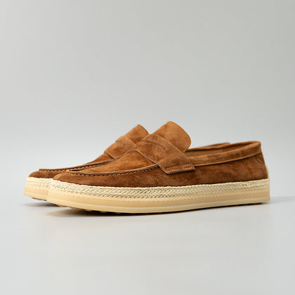 Mens Straw-soled Handmade Business Shoes