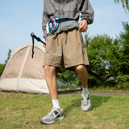 Mens Loose-Fit Waterproof Ice-Silk Sports Shorts