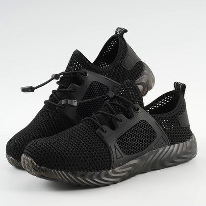 Flyknit Labor Protection Shoes Are Breathable And Lightweight Work Shoes