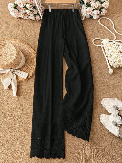 Loose-fitting High-waisted Draping Casual Trousersversatile And Trendy