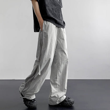 Quick-drying Waterproof Paratrooper Pants Loose-fitting Straight-leg Casual Trousers