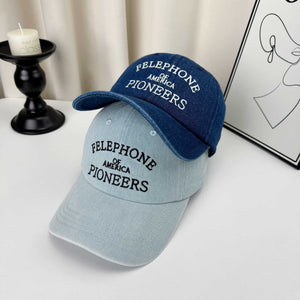 Mens Versatile Denim Baseball Cap Sunshade Hat