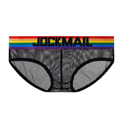Mens Underwear Rainbow Mesh Breathable