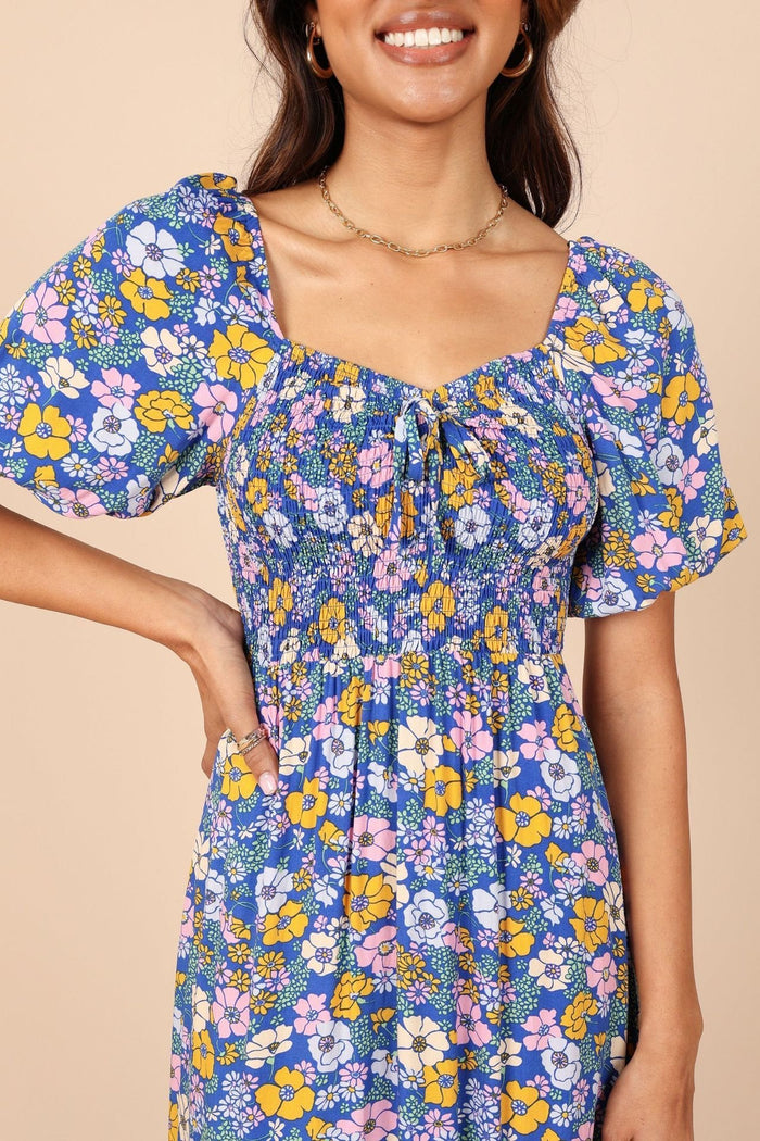 Short-sleeve A-line Dress Rayon Pastoral Resort Style One-piece
