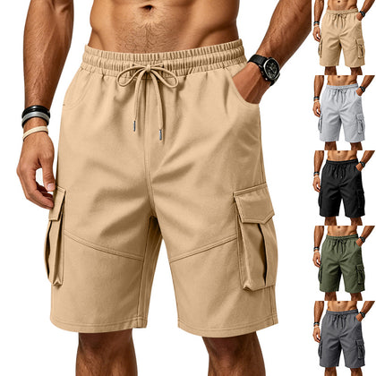 Mens Loose-Fit Sports-Style Casual Plus-Size Shorts
